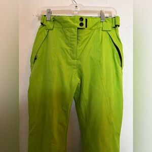 Bright Green Ski Pants